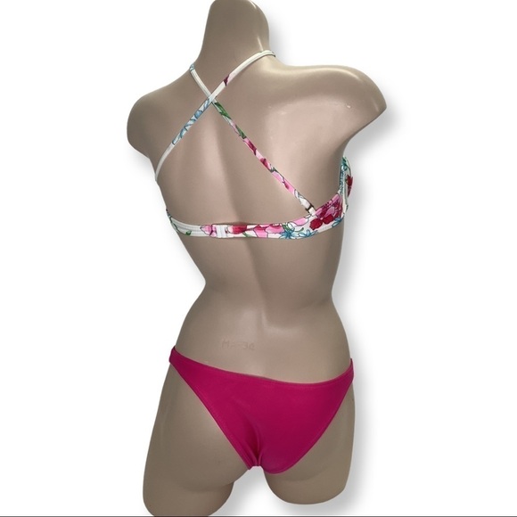 Recco Size Large Brazilian Floral and Pink Underwire Bikini Set. New With Tags. - Picture 2 of 4